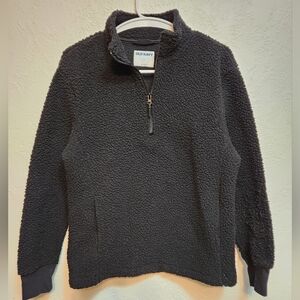 Womens Old Navy Fleece Sweater. Sz Small. Black.